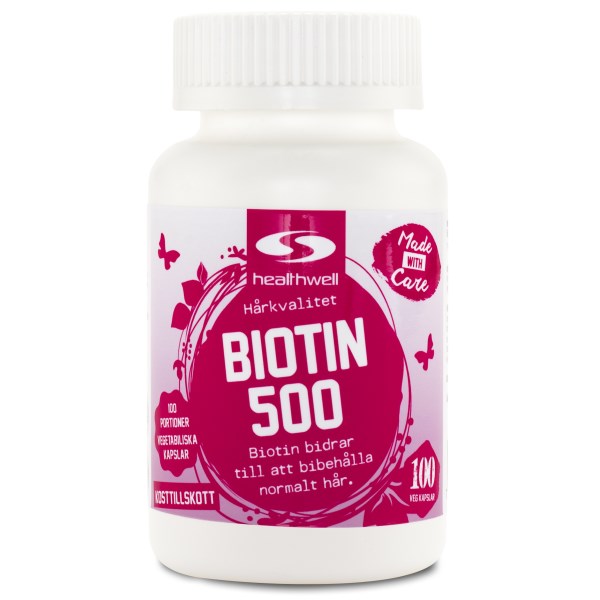 Healthwell Biotin 500 100 kaps