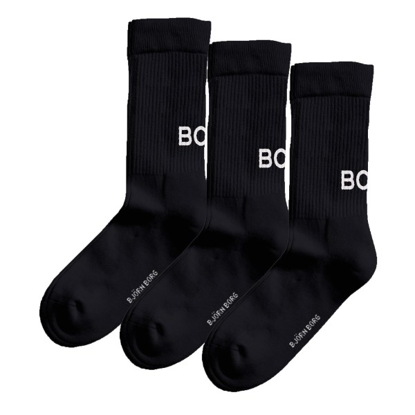 Björn Borg Core Crew Polyamide Socks 3p, 41-45, Multipack 3 | Träningskläder - Accessoarer | Gymkraft