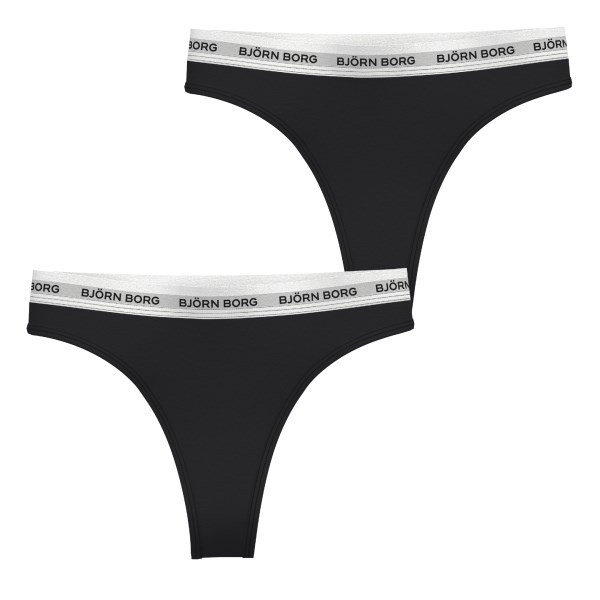 Björn Borg Core Logo Thong 2 pack, L, Multicolour