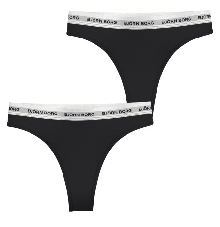 Miniatyrbild Bj�rn Borg Core Logo Thong 2 pack, XS, Multicolour