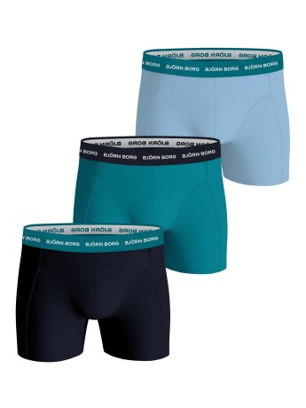 Miniatyrbild Bj�rn Borg Cotton Stretch Boxer 3-pack, L, Blue/Green