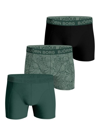 Miniatyrbild Bj�rn Borg Cotton Stretch Boxer 3-pack, S, Shades of Green