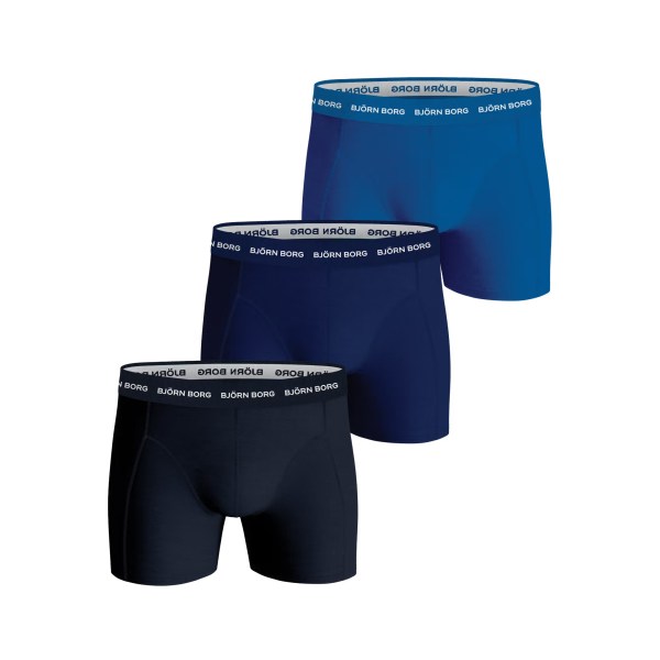 Björn Borg Cotton Stretch Boxer 3-pack, M, Multipack 7 | Träningskläder - Träningsstrumpor | Gymkraft