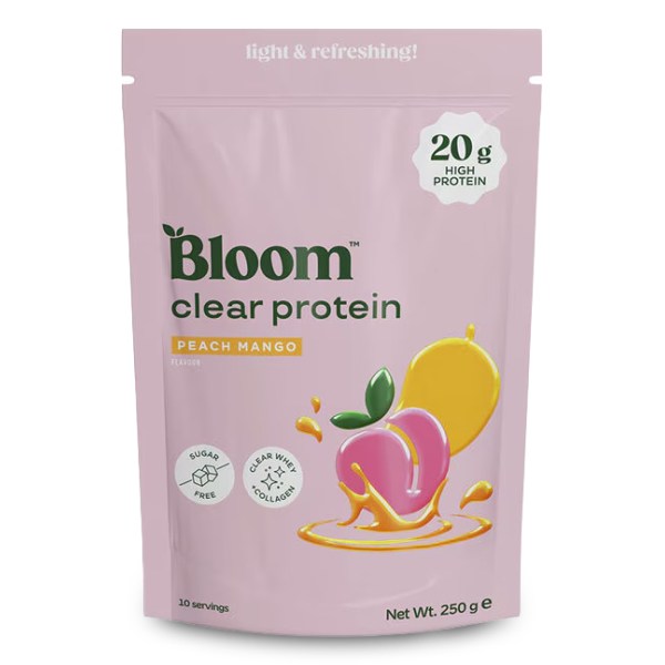 BLOOM Clear Protein Collagen, Peach Mango, 250 g