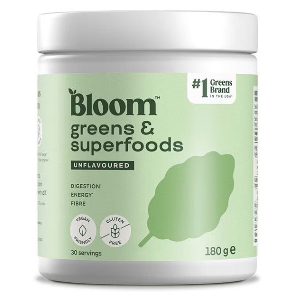 BLOOM Greens & Superfoods, Orginal, 180 g | Hälsa - Detox - Näring & Greens | Gymkraft