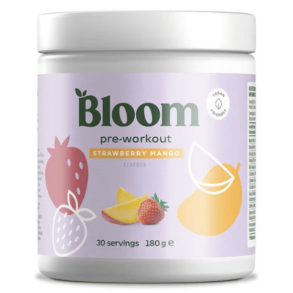 BLOOM PWO, Strawberry Mango, 180 g