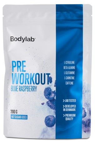 Miniatyrbild Bodylab PWO, 200 g, Blue Raspberry Pose
