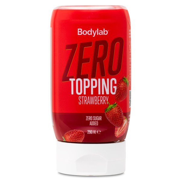 Bodylab Zero Topping, 290 ml, Strawberry | Diet - Lågkalorimat - Topping, Sylt & Marmelad | Gymkraft