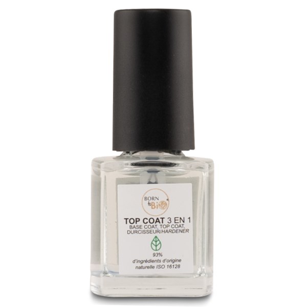Born to Bio Organic Natural Top Coat 3 in 1, 7,5 ml