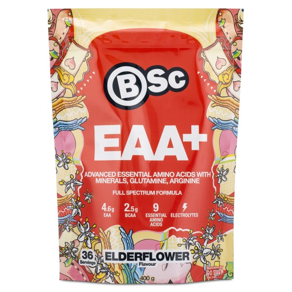 BSC EAA, Elderflower, 400 g | Träningstillskott - Aminosyror - EAA | Gymkraft