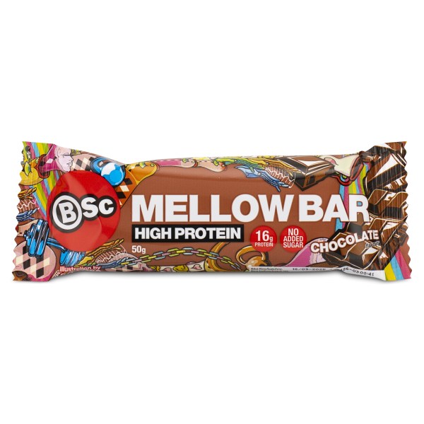 BSC Mellow Bar, Chocolate, 50 g | Träningstillskott - Efter Träning - Proteinbars | Gymkraft
