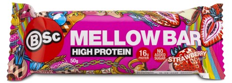 Miniatyrbild BSc Mellow Bar, Strawberry, 50 g