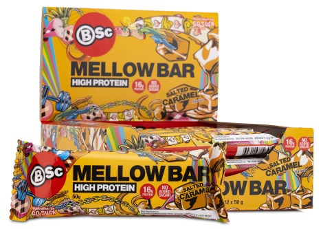Miniatyrbild BSc Mellow Bar, Salted Caramel, 12-pack