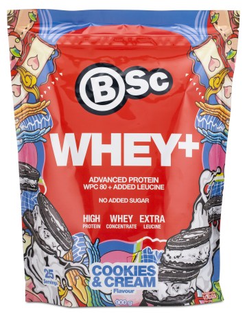 Miniatyrbild BSc Whey, Cookies & Cream, 900 g
