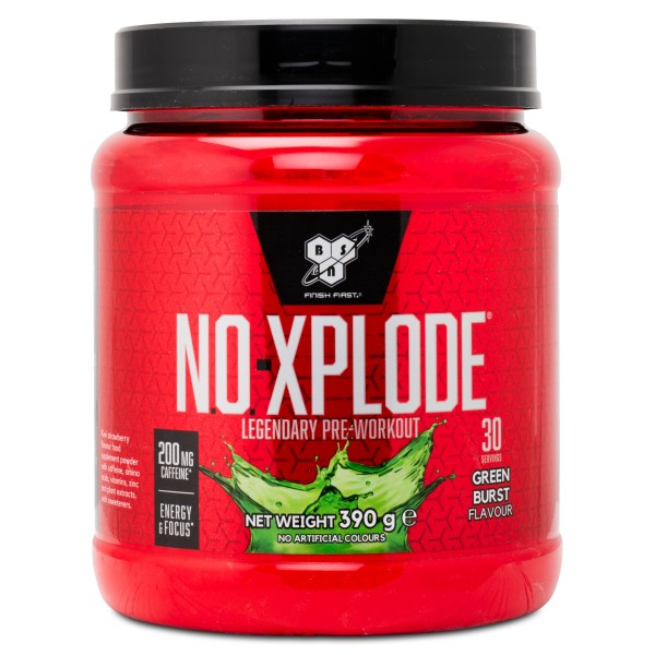 BSN N.O-Xplode Legendary, Green Burst, 390 g | Träningstillskott - Före Träning - PWO | Gymkraft