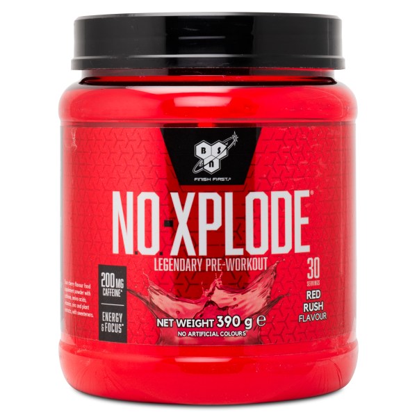 BSN N.O-Xplode Legendary, Red Rush, 390 g | Träningstillskott - Före Träning - PWO | Gymkraft