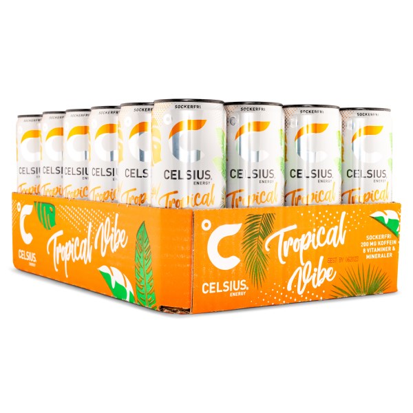 Celsius Tropical Vibe kolsyrad 24-pack