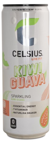 Miniatyrbild Celsius - Kort Datum, Kiwi Guava kolsyrad, 1 st