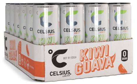 Miniatyrbild Celsius, Kiwi Guava kolsyrad, 24-pack
