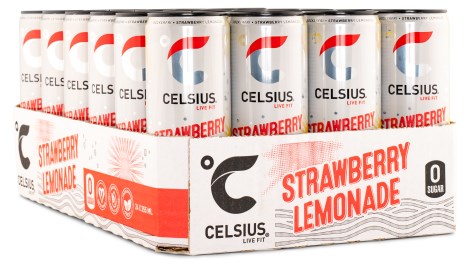 Miniatyrbild Celsius - Kort Datum, Strawberry Lemonade, 24-pack