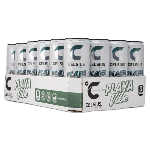 Celsius, Playa Vibe, 24-pack | Träningstillskott - Under Träning - Energidryck för sport | Gymkraft