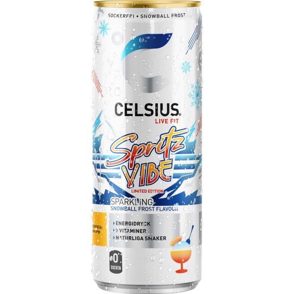 Celsius, Spritz Vibe, 1 st | Träningstillskott - Under Träning - Energidryck för sport | Gymkraft