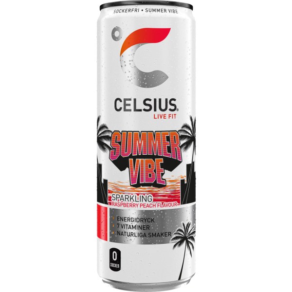 Celsius, Summer Vibe kolsyrad, 1 st