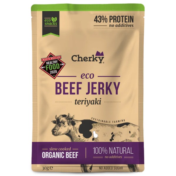 Cherky Foods Beef Jerky Eco, Teriyaki, 30 g