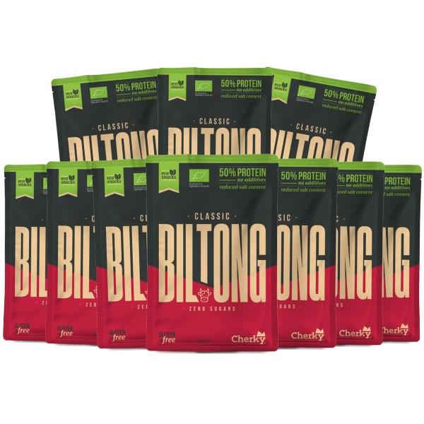 Cherky Foods Biltong Cuts Eco, Classic , 10-pack