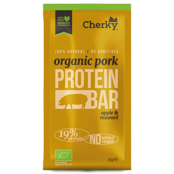 Cherky Foods Meat Bar Pork Eco, Apple & Mustard, 35 g