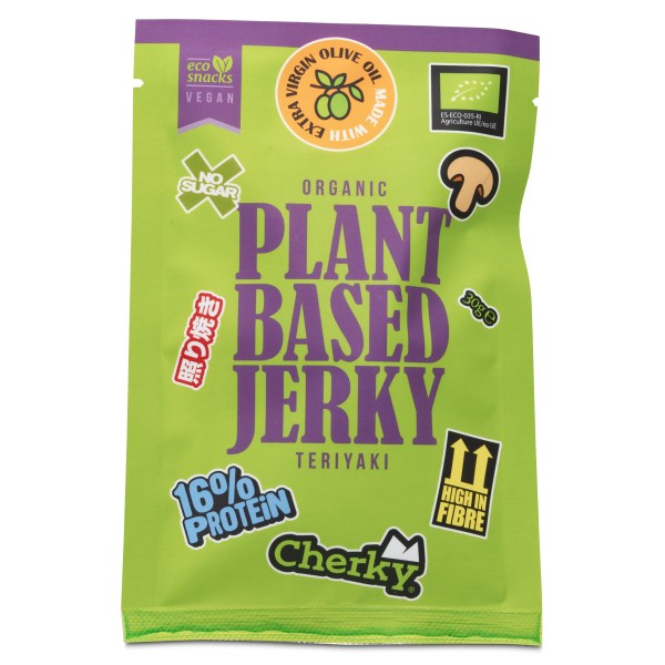 Cherky Foods Plantbased Jerky Eco, Teriyaki, 30 g