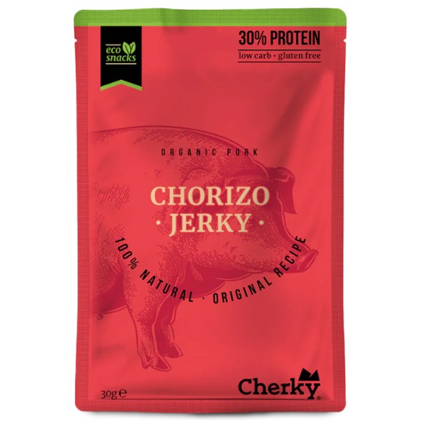 Cherky Foods Pork Jerky Eco, Chorizo, 30 g