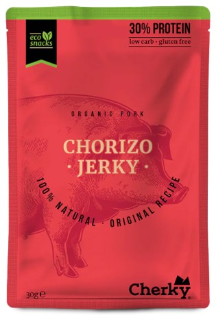 Miniatyrbild Cherky Foods Pork Jerky Eco, Chorizo, 30 g
