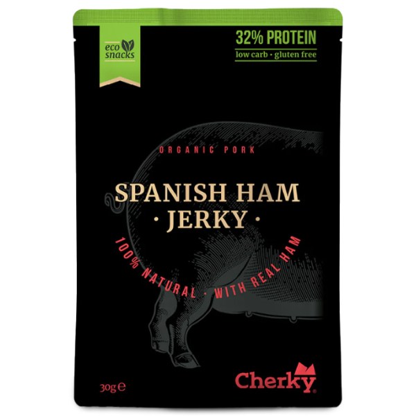 Cherky Foods Pork Jerky Eco, Spanish Ham, 30 g