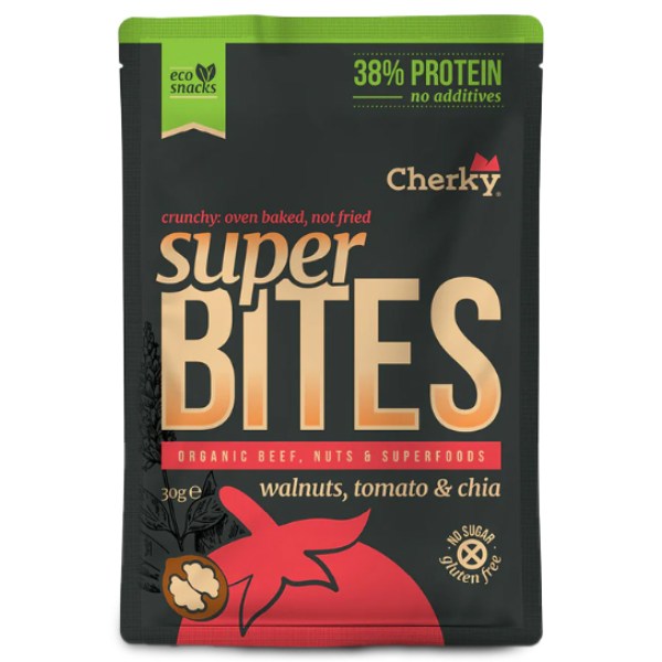 Cherky Foods Super Bites Eco, Beef,Walnut,Tomato & Chia, 30 g