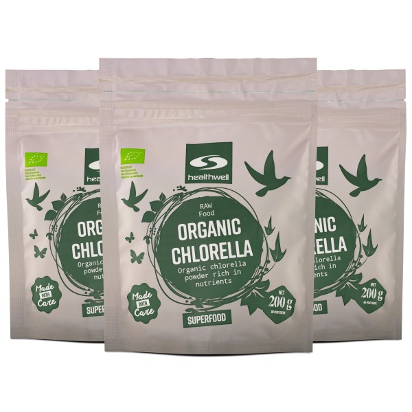 Healthwell Chlorella EKO, 600 g