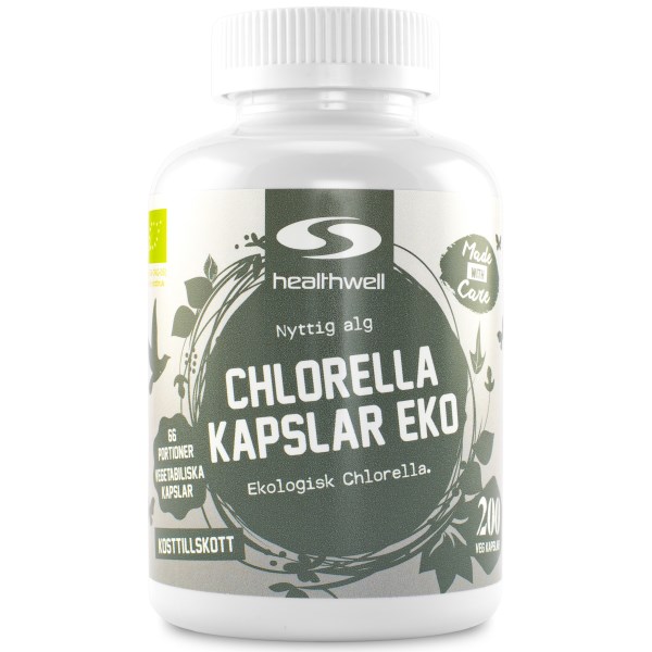 Healthwell Chlorella Kapslar, 200 kaps