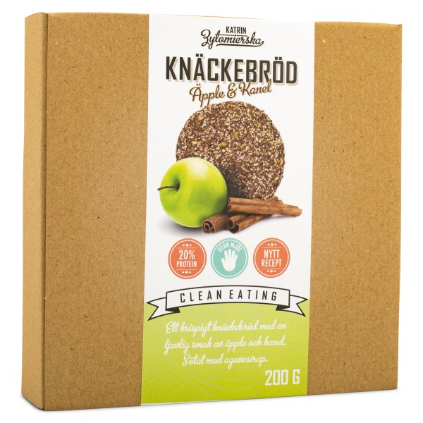 Clean Eating Knäckebröd 200 g Äppel & Kanel
