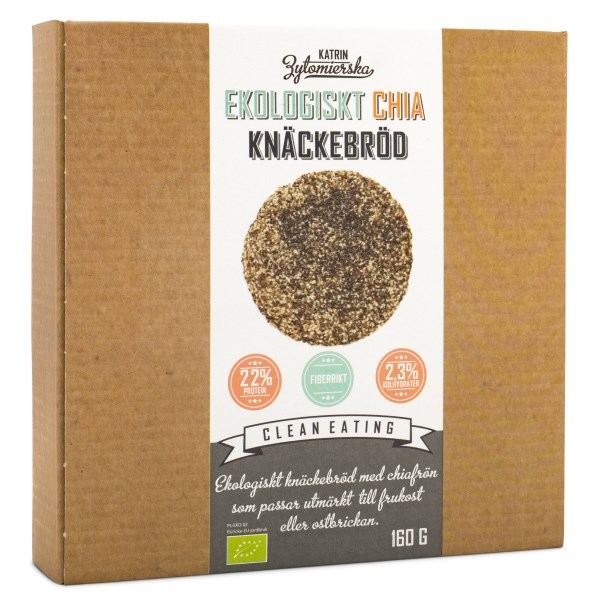 Clean Eating Knäckebröd EKO 160 g Chia