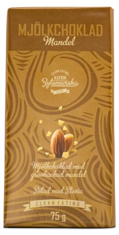 Miniatyrbild Clean Eating Mjlkchoklad, 75 g, Mandel