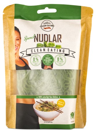 Miniatyrbild Clean Eating Nudlar, 300 g, Spenat