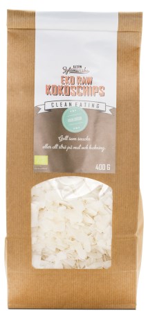 Miniatyrbild Clean Eating Raw kokoschips, 400 g