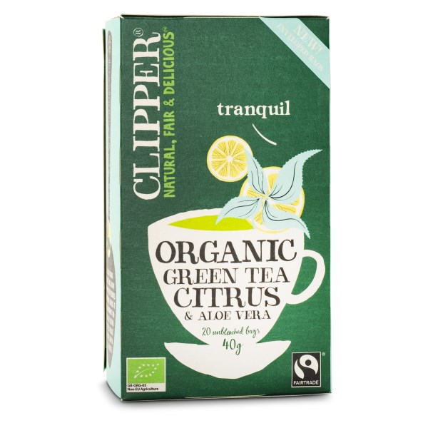 Clipper Green Tea Citrus Aloe Vera EKO 20 påsar