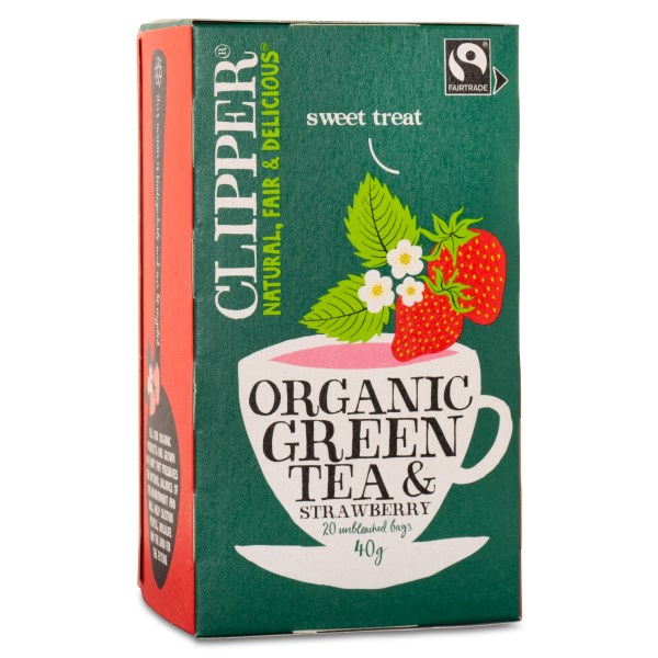 Clipper Green Tea Strawberry EKO 20 påsar