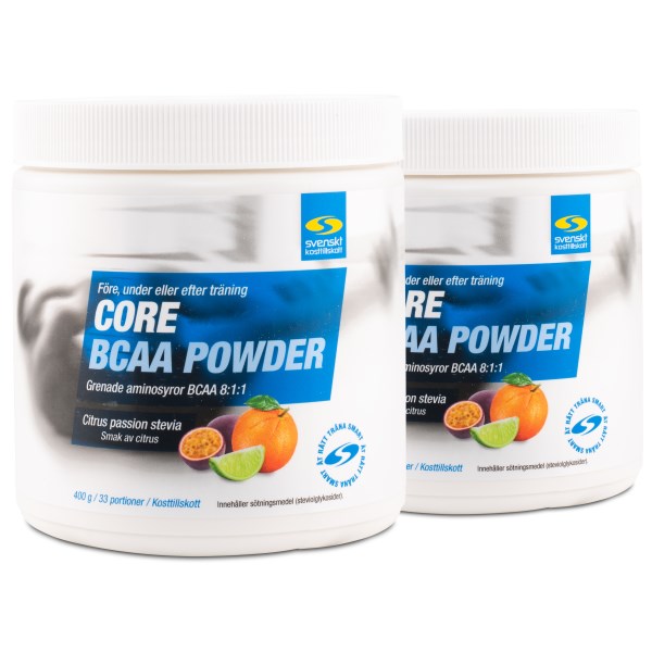 Core BCAA Powder, Citrus Passion Stevia, 800 g