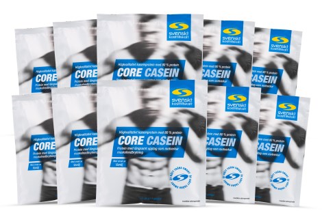 Miniatyrbild Core Casein Portionspse, Vanilj, 10-pack