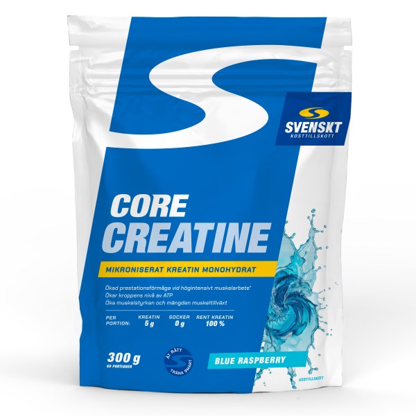 Core Creatine, Blue raspberry, 300 g | Träningstillskott - Före Träning - Kreatin | Gymkraft