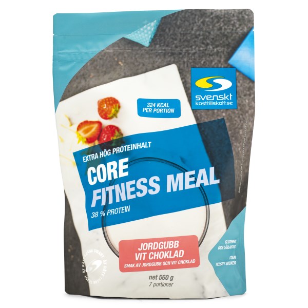 Core Fitness Meal 560 g Jordgubb vitchoklad