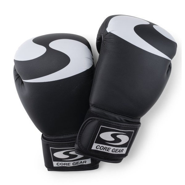 Core Gear Boxing Gloves, 12 oz, Black