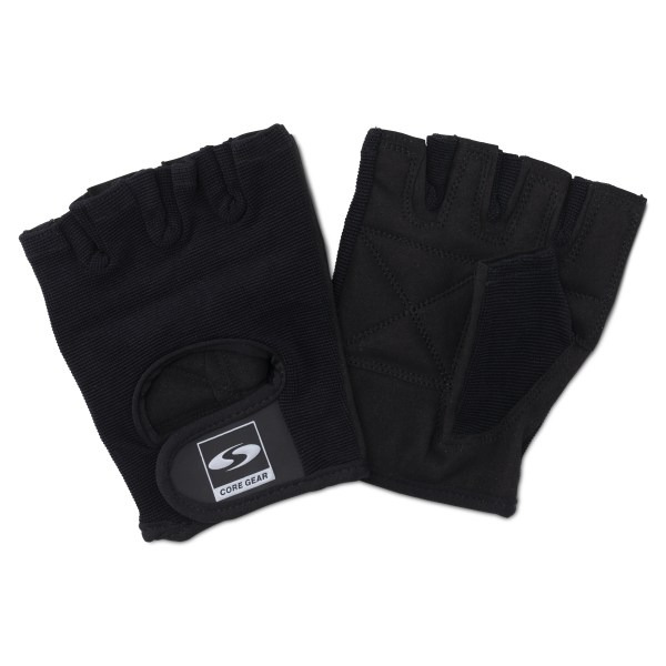 Core Gear Gym Gloves, XL, Black